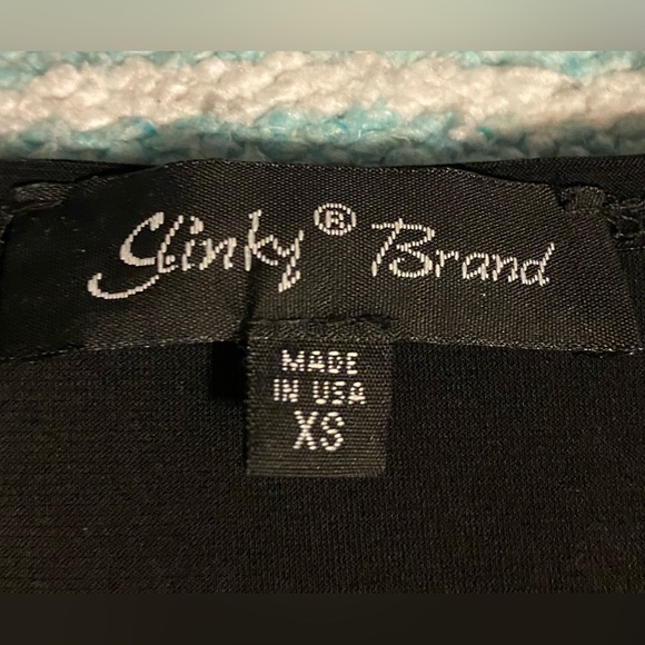 GUC Slinky Brand 3/4 Sleeve Black Tunic - Picture 7 of 7